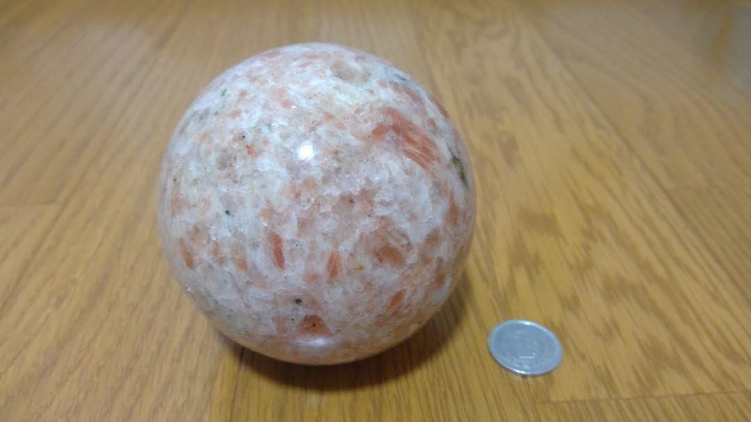 Amazon.co.jp: サンストーン大きい丸玉 パワーストーン置物 : 文房具